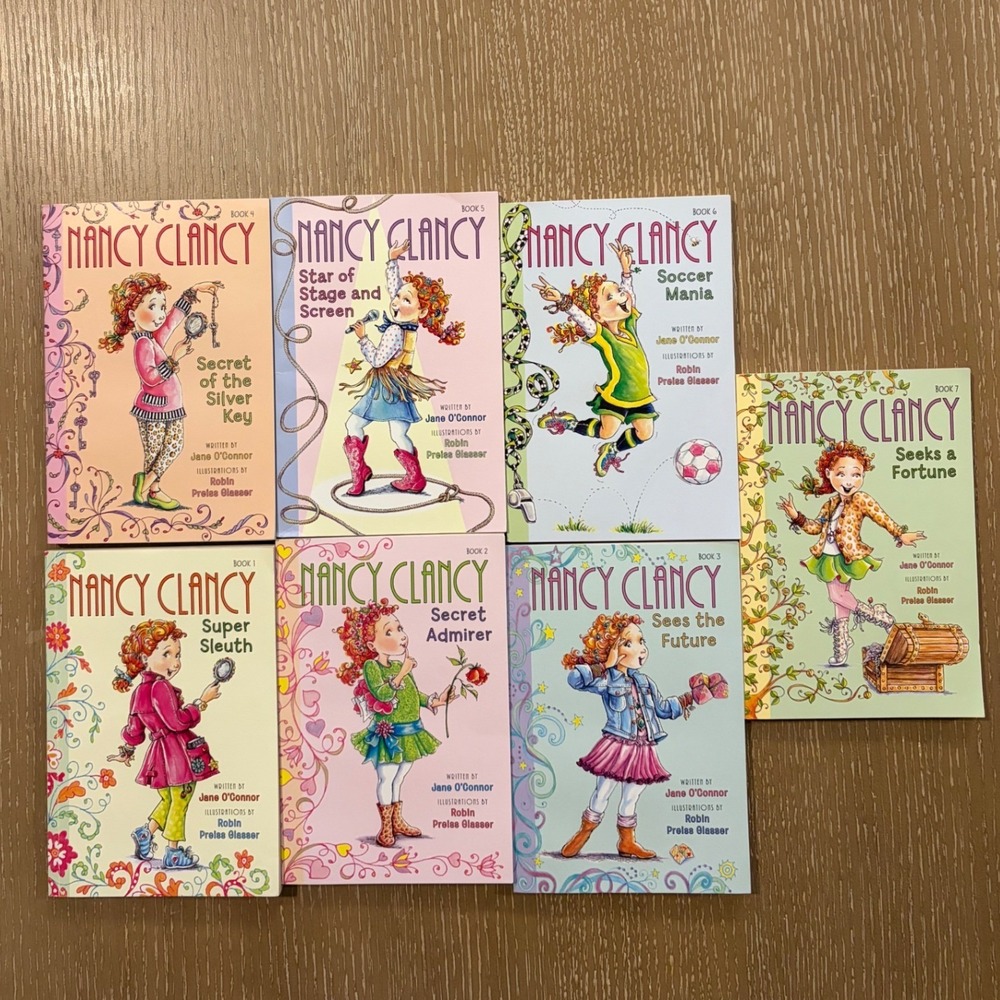 Nancy Clancy Chapter Books Set 1-7 Jane O'Connor Robin Preiss Glasser Paperback